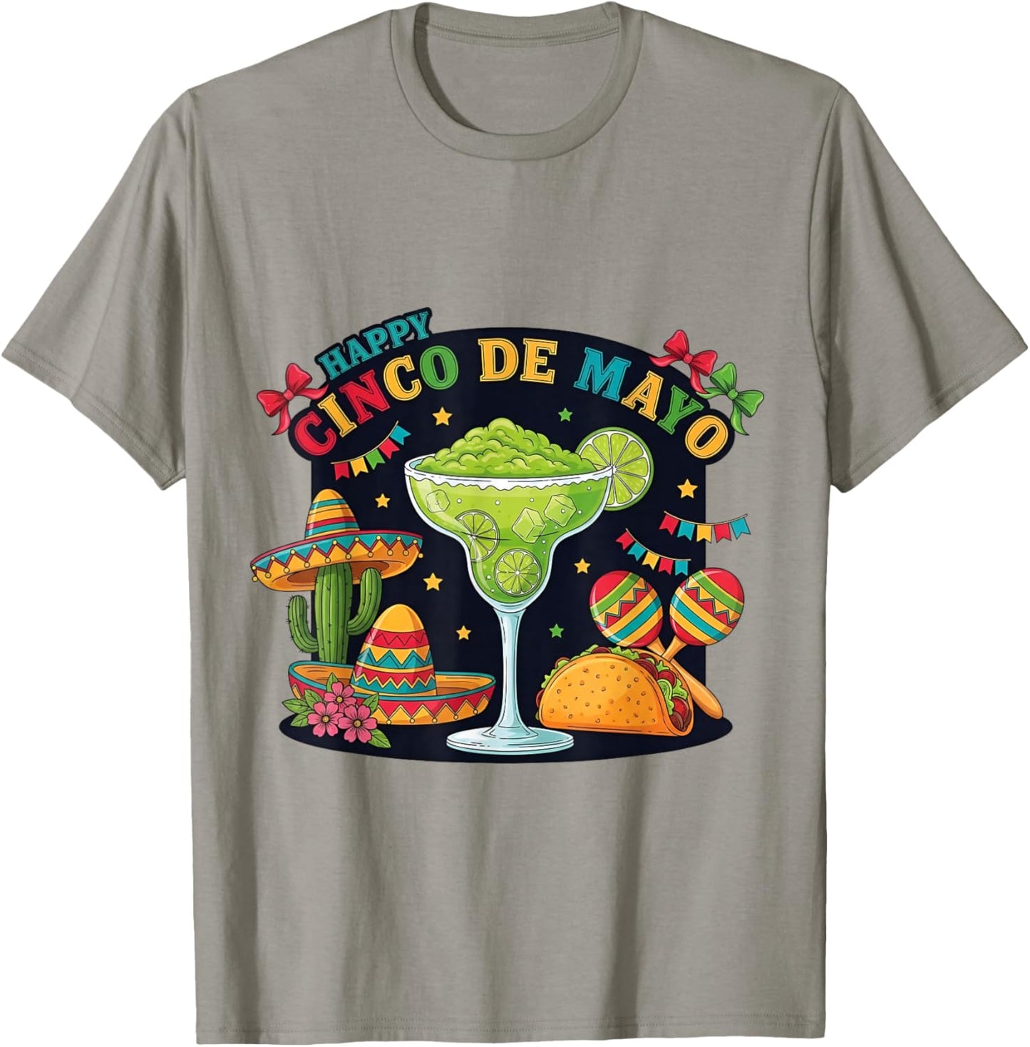 Happy Cinco de Mayo Fiesta Mexican Party 5 De Mayo Funny T-Shirt - T-Shirt | Sand