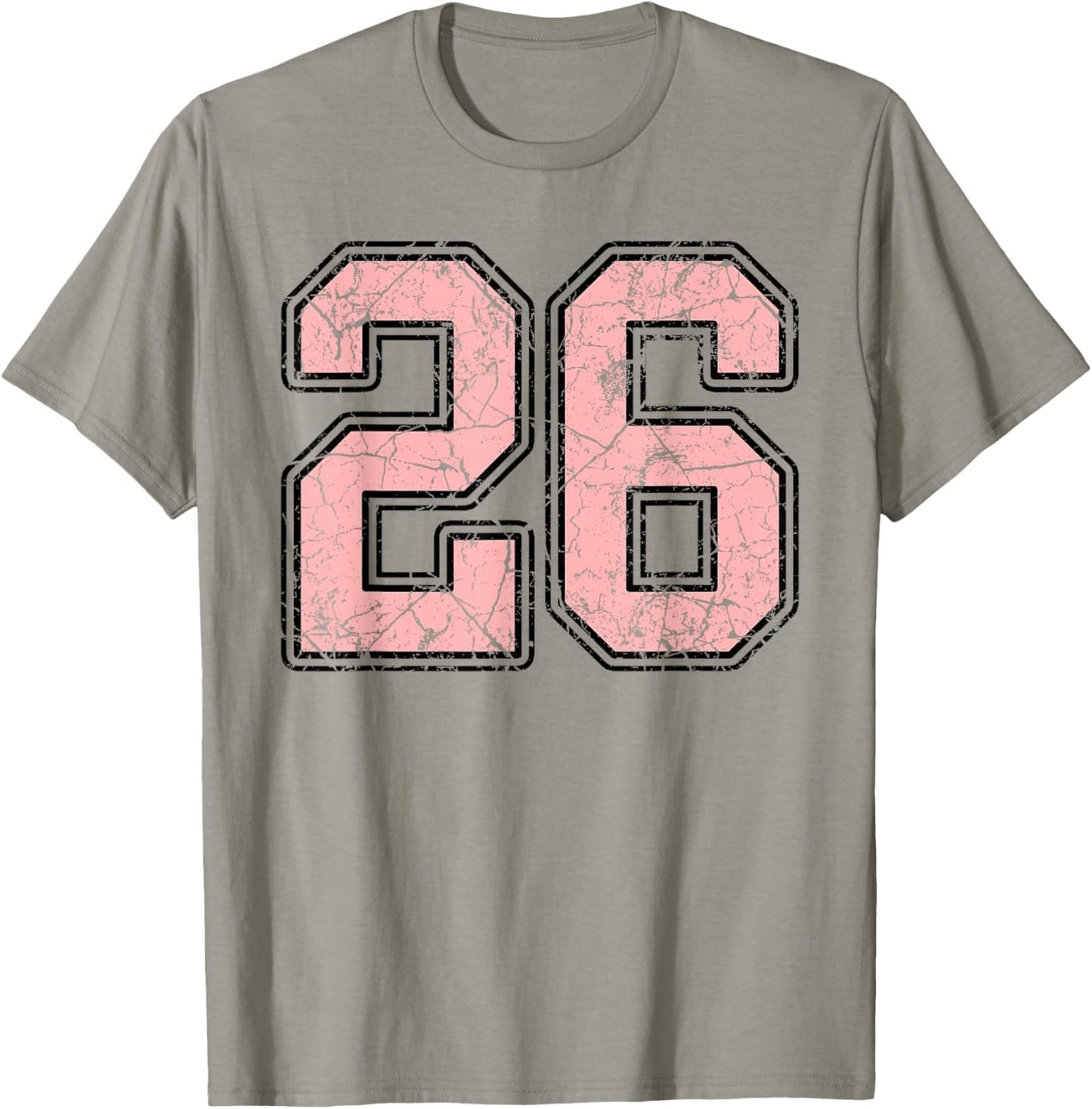 Pink and Black Number 26 Jersey Player Uniform #26 Fan T-Shirt - T-Shirt | Sand