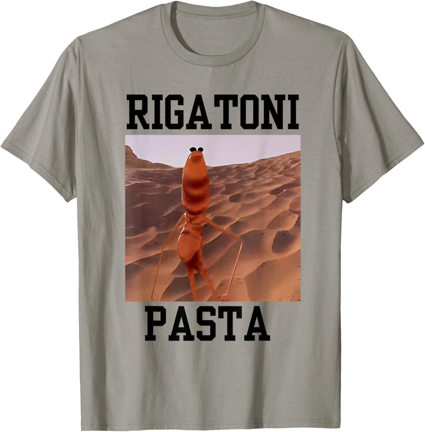 Funny Marcus The Worm Rigatoni Pasta Robert Meme Trendy Art T-Shirt - T-Shirt | Sand