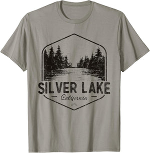 Silver Lake California Outdoors Vintage T-Shirt - T-Shirt | Sand