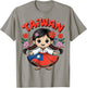 Cute Taiwan Girl Traditional Dress with Plum Blossoms Kids T-Shirt - T-Shirt | Sand