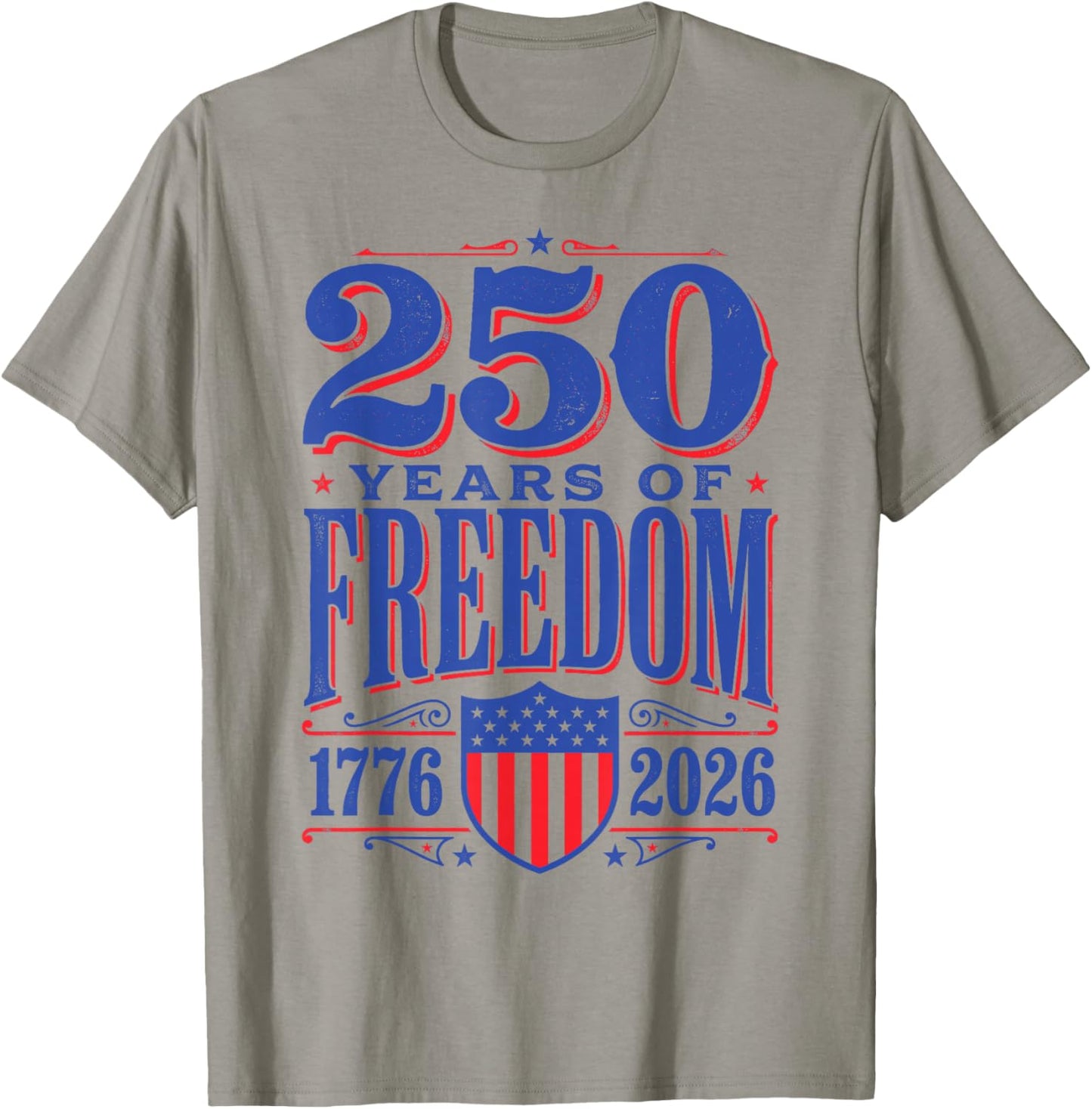Flag Vintage 250 Years American 1776 2026 250th USA Birthday T-Shirt - T-Shirt | Sand