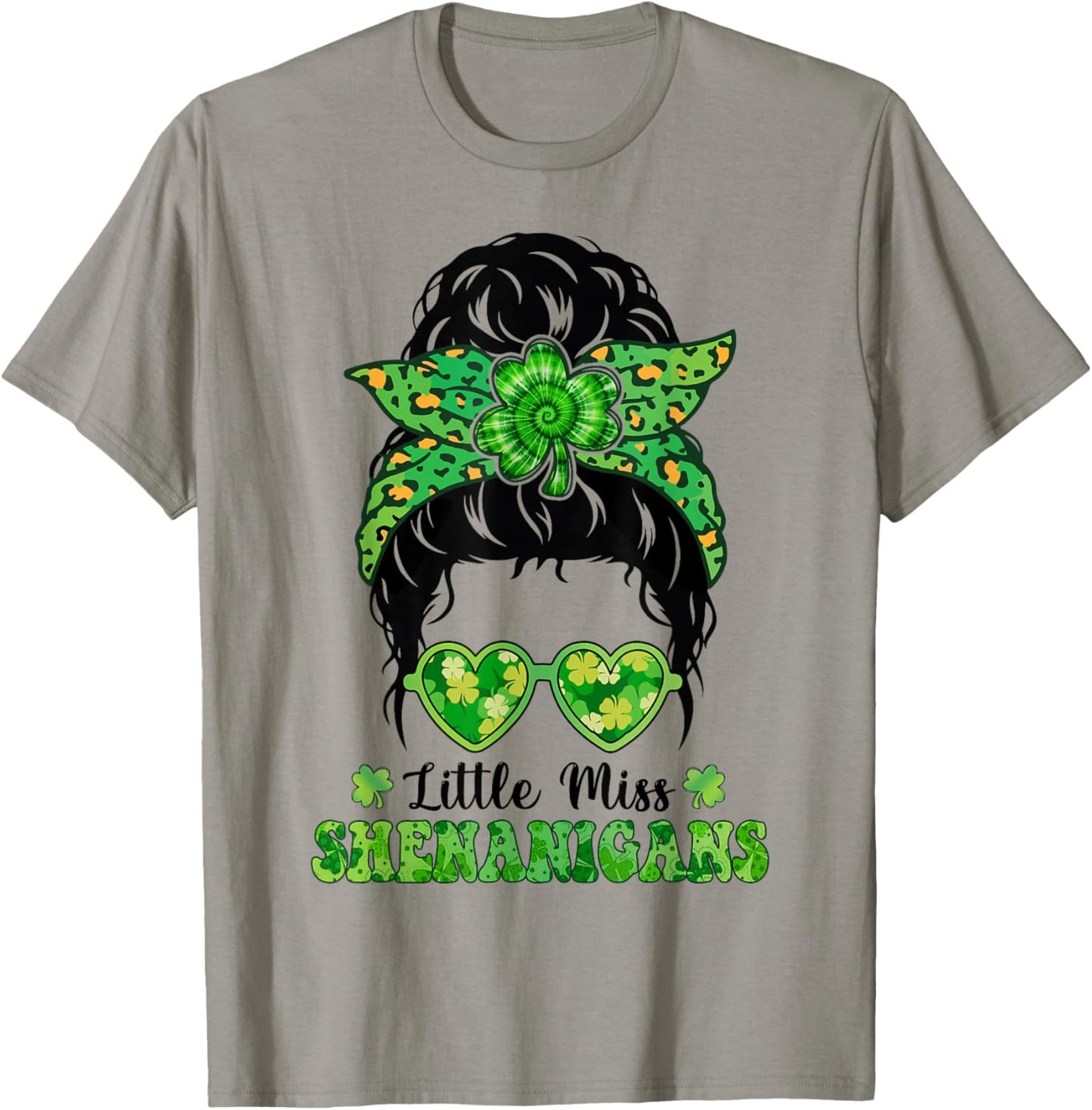 Little Miss Shenanigans St Patricks Day Irish Girls Kids T-Shirt - T-Shirt | Sand