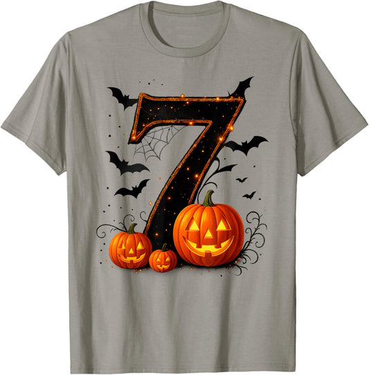 Fun Six Seven 6 7 Meme Design Couples Halloween T-Shirt - T-Shirt | Sand