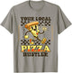 Funny Pizza Slice Lover for Delivery Boys Girls Hustler Meme T-Shirt - T-Shirt | Sand