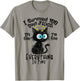 I Survived 100 Days of School It's I'm Everything Fine Cat T-Shirt - T-Shirt | Sand