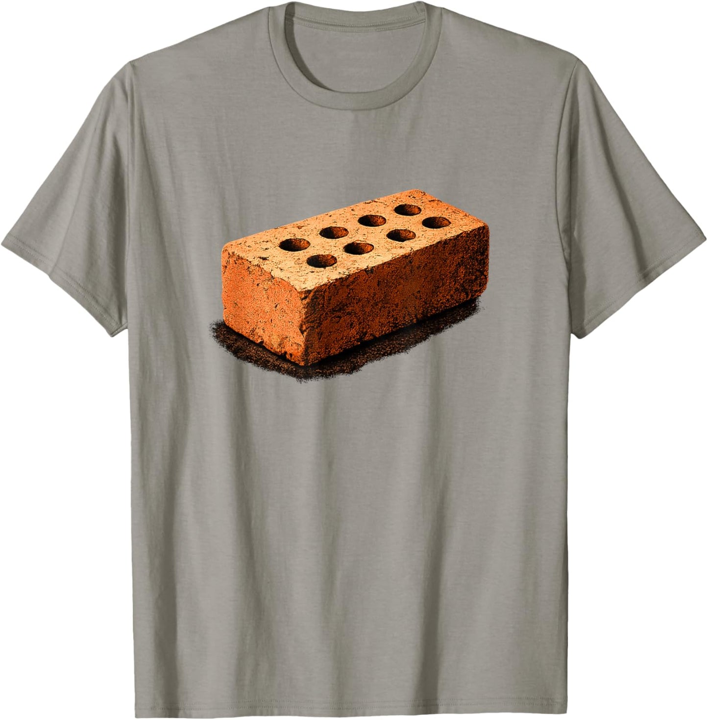 Minimal Random Brick Graphic | Editorial Art T-Shirt - T-Shirt | Sand