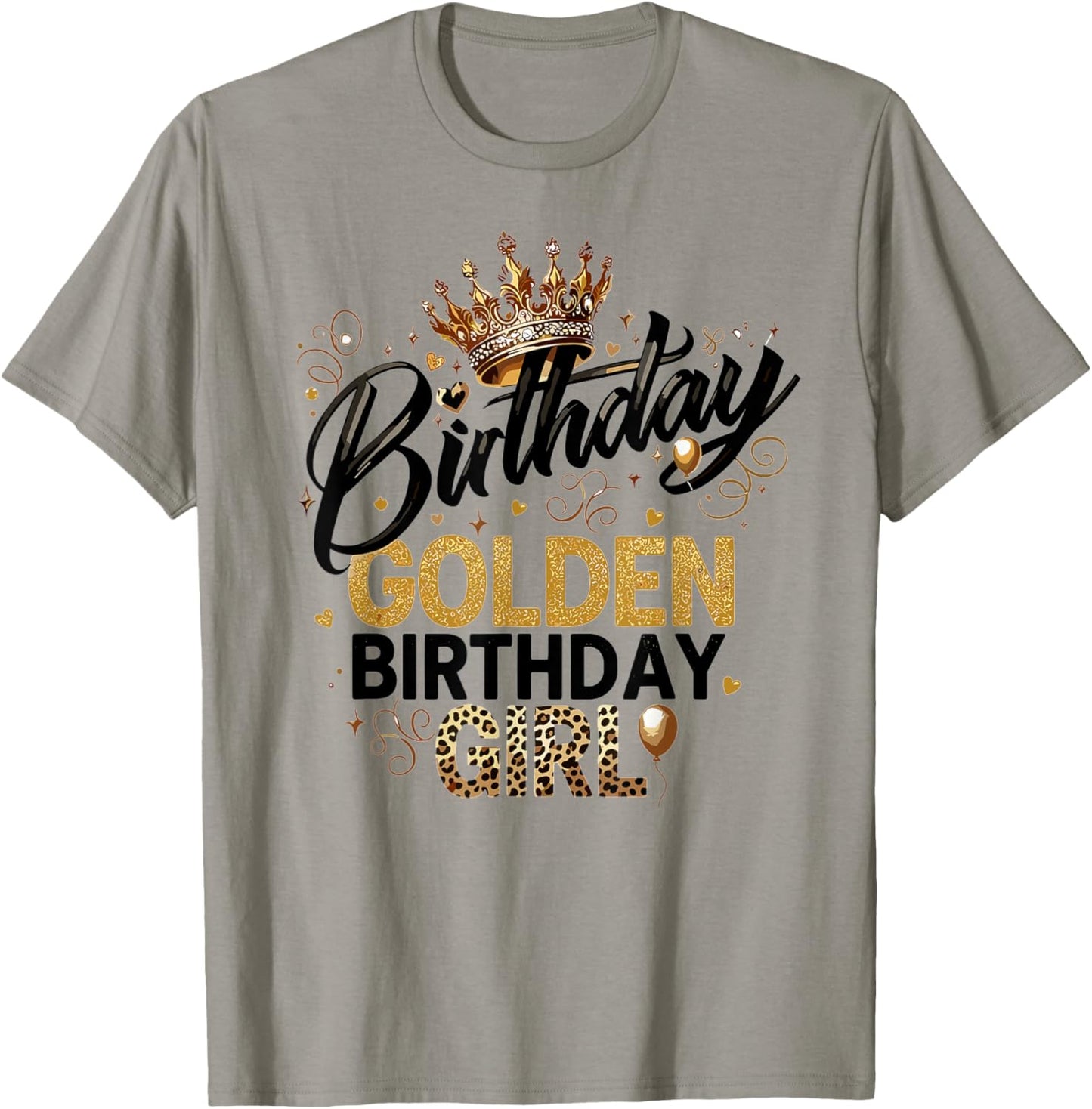 Golden Birthday Girl Era Women Kids Groovy T-Shirt - T-Shirt | Sand