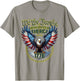 USA Patriotic American Flag Theme Eagle Design T-Shirt - T-Shirt | Sand