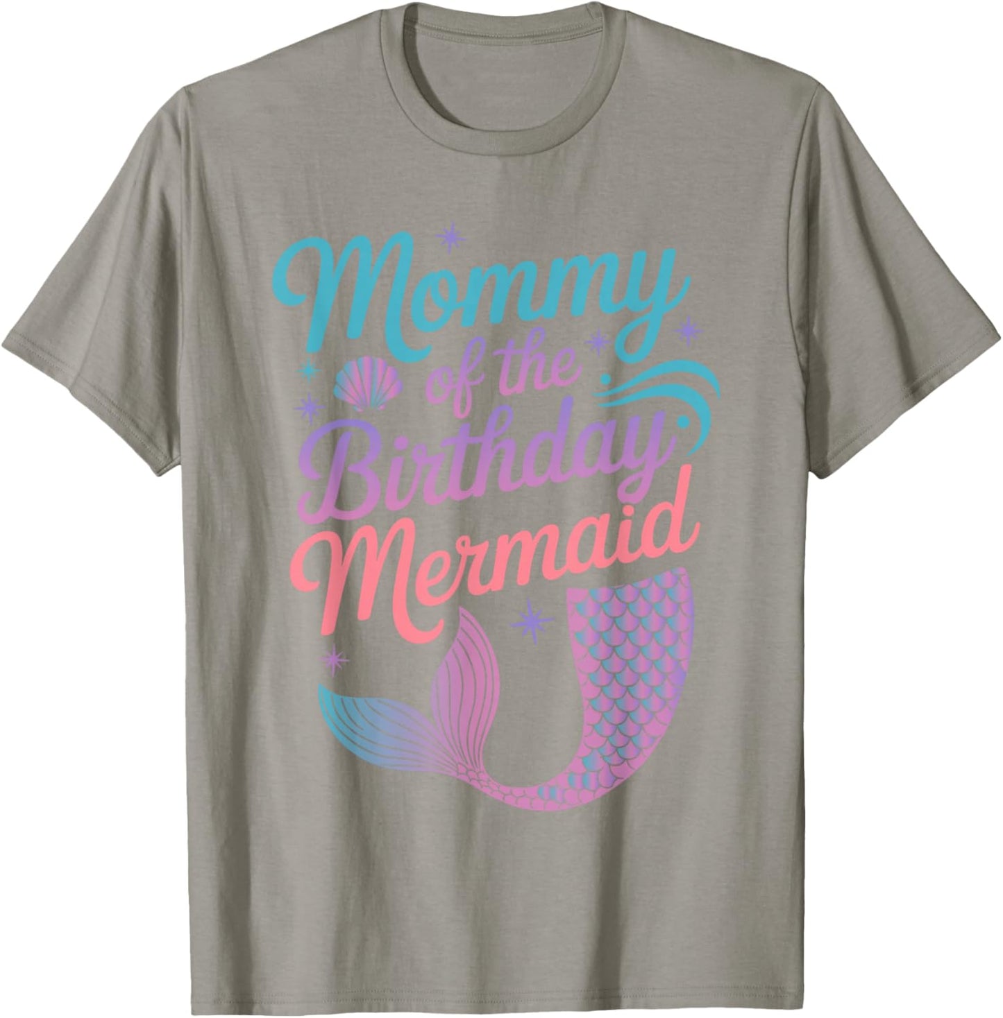 Mommy of The Birthday Mermaid Girl Party Celebration Women T-Shirt - T-Shirt | Sand