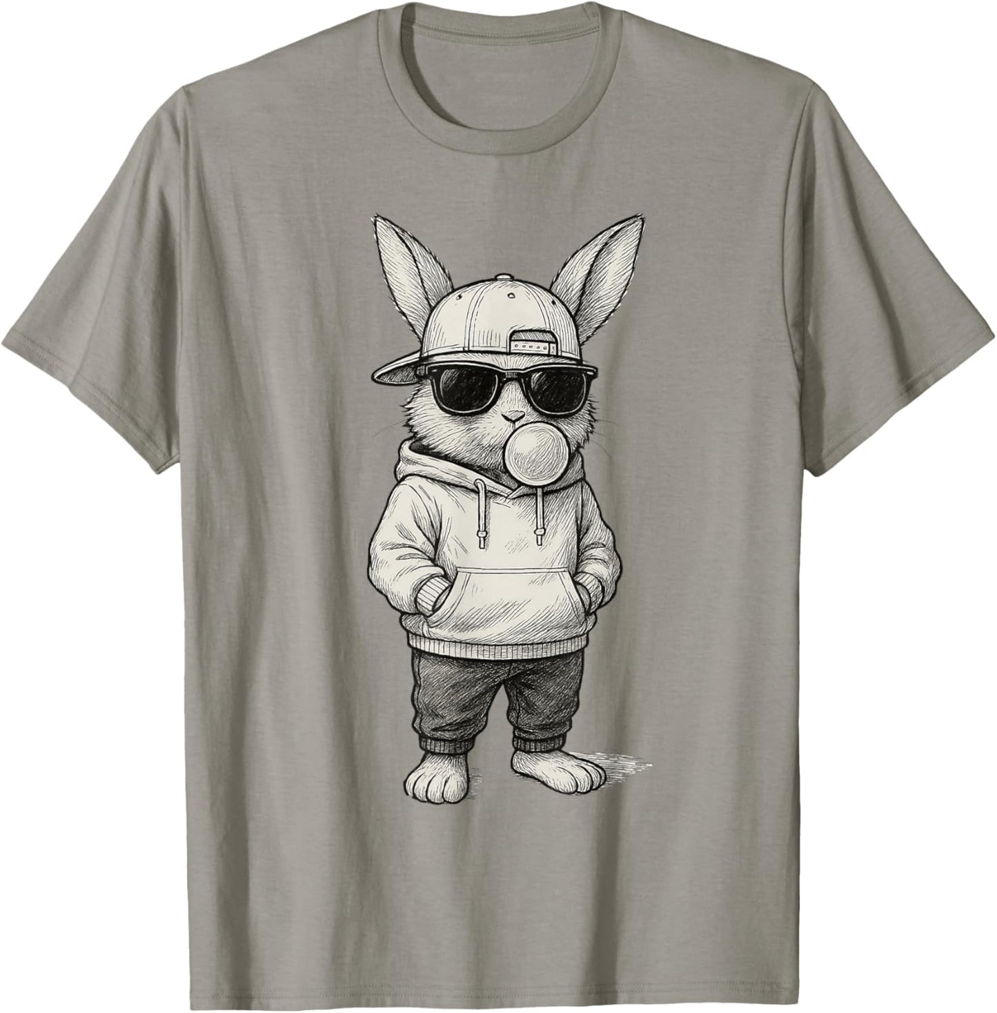 Cool Easter Bunny with Sunglasses for Boys Teens Men Boys T-Shirt - T-Shirt | Sand
