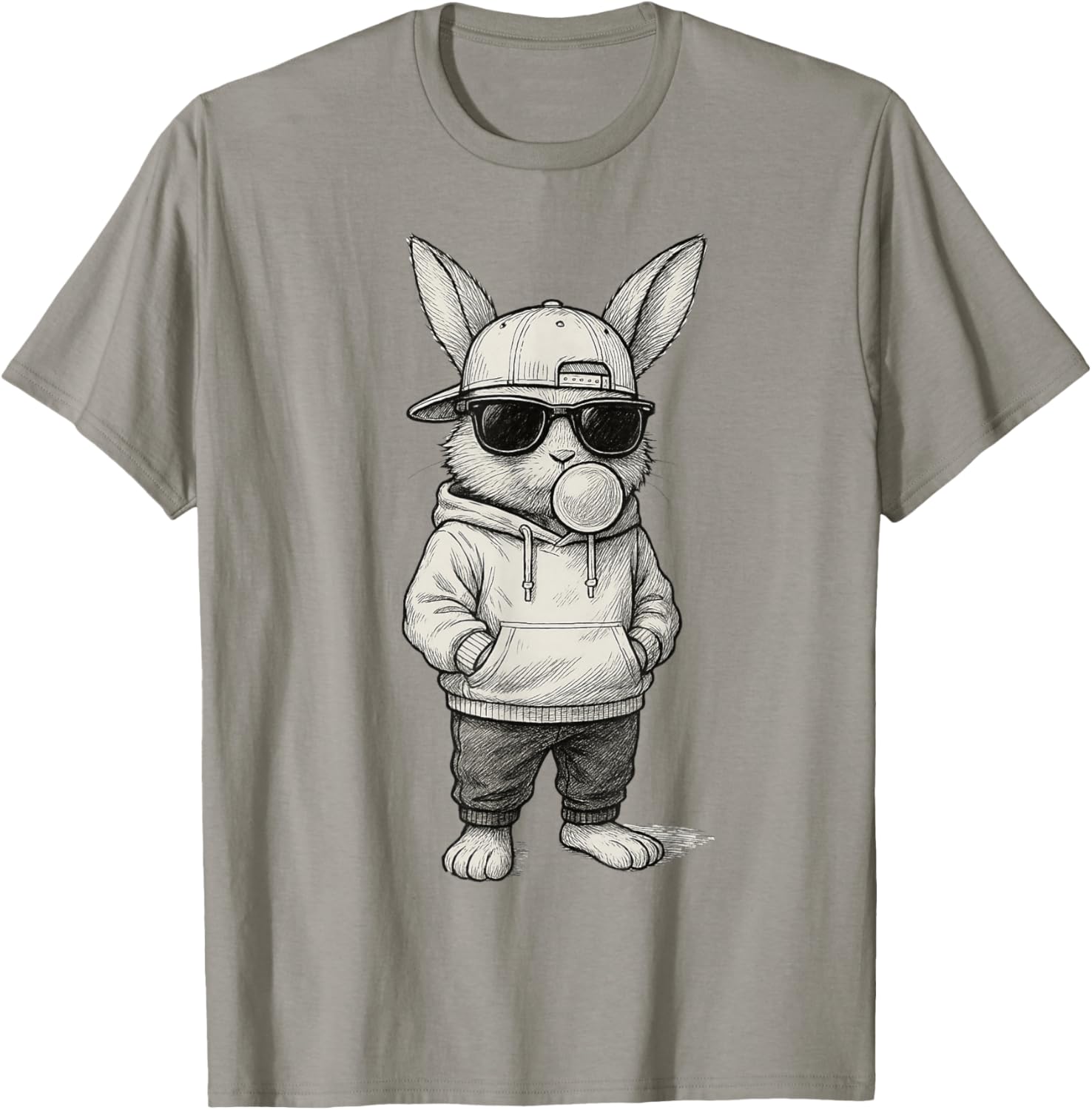 Cool Easter Bunny with Sunglasses for Boys Teens Men Boys T-Shirt - T-Shirt | Sand