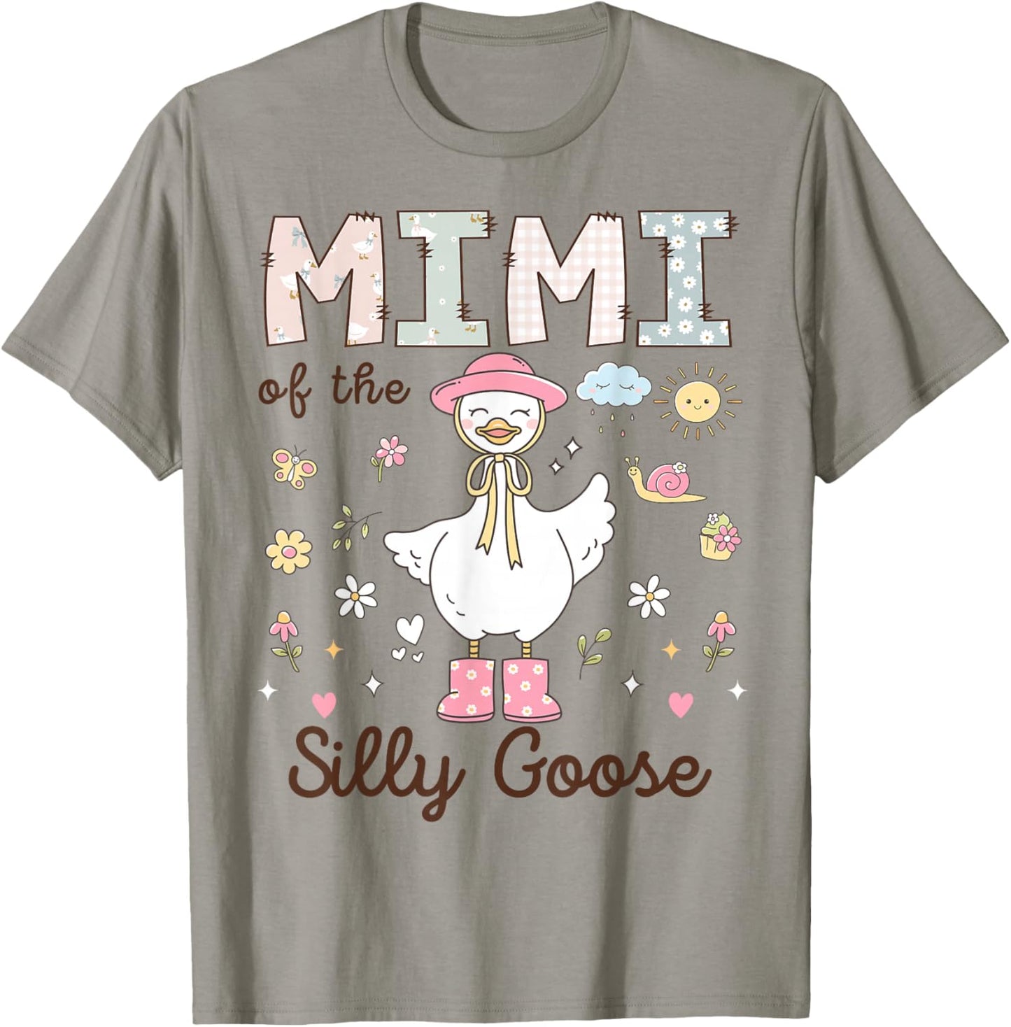 Mimi of The Silly Goose First Birthday Girl Family T-Shirt - T-Shirt | Sand