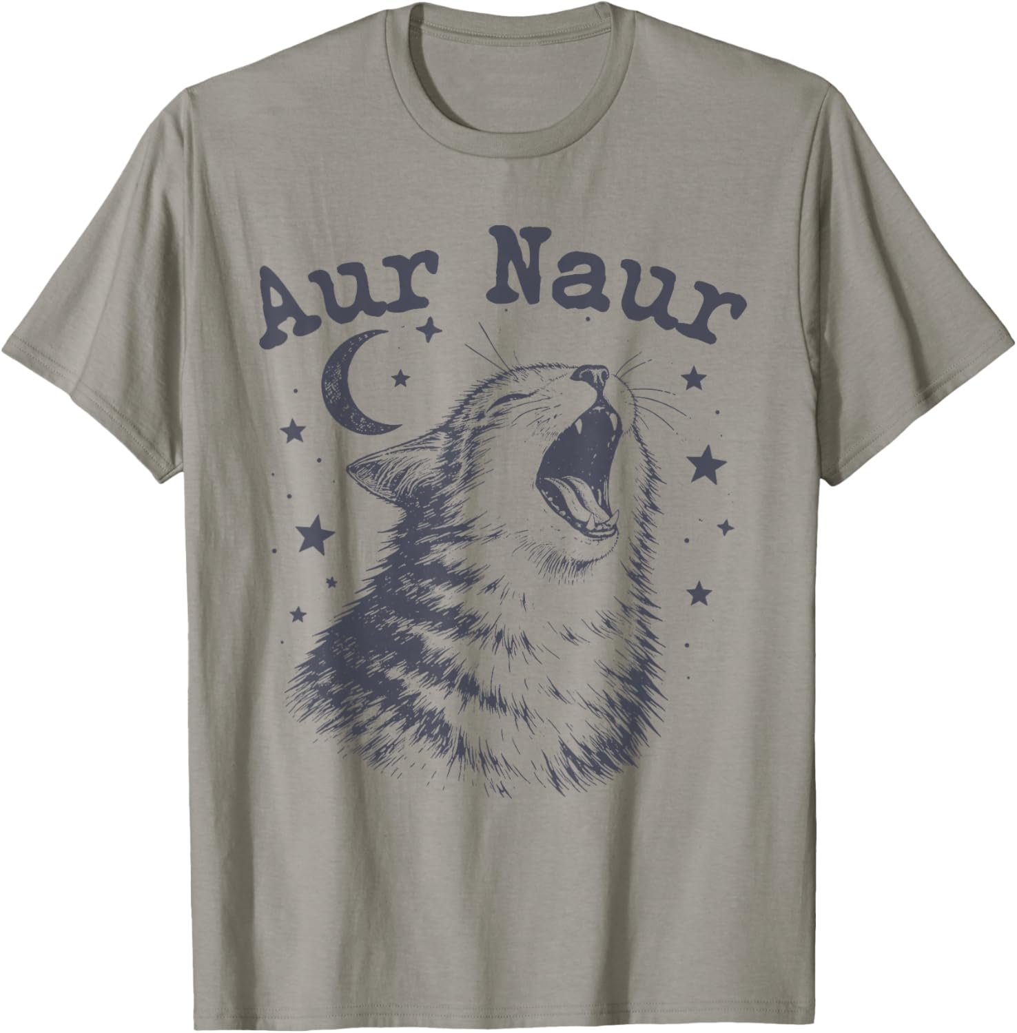AUR Naur Funny Cat Meme Oh No Australian Accent Sarcastic T-Shirt - T-Shirt | Sand