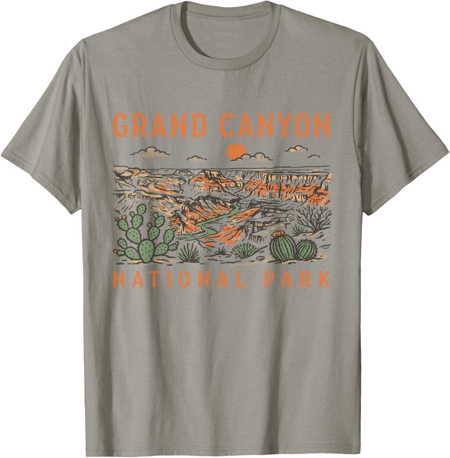 Grand Canyon National Park Arizona Vintage Nature Graphic T-Shirt - T-Shirt | Sand