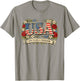 USA 250 Years of Freedom Floral Rose Patriotic Vintage T-Shirt - T-Shirt | Sand