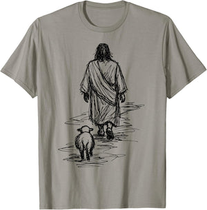 Jesus Leaves The 99 Sheep T-Shirt - T-Shirt | Sand