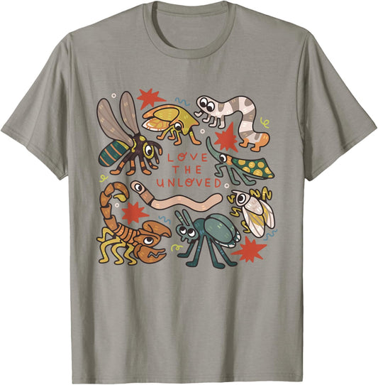 Love The Unloved Insects Worm Scorpion Quote T-Shirt - T-Shirt | Sand