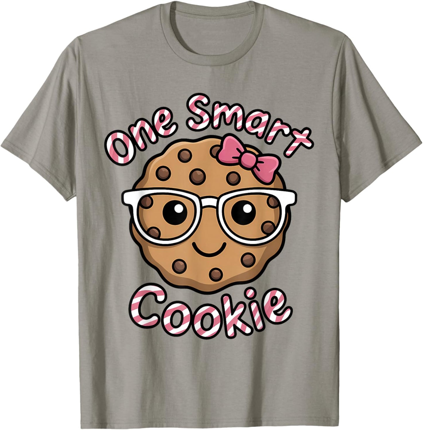 One Smart Cookie Funny Chocolate Chip Cookie T-Shirt - T-Shirt | Sand