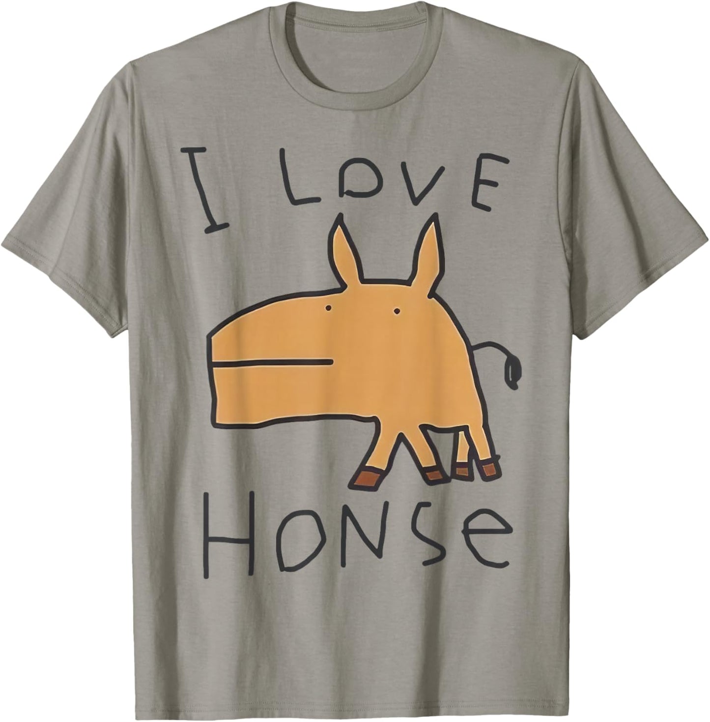 I Love Honse T-Shirt - T-Shirt | Sand