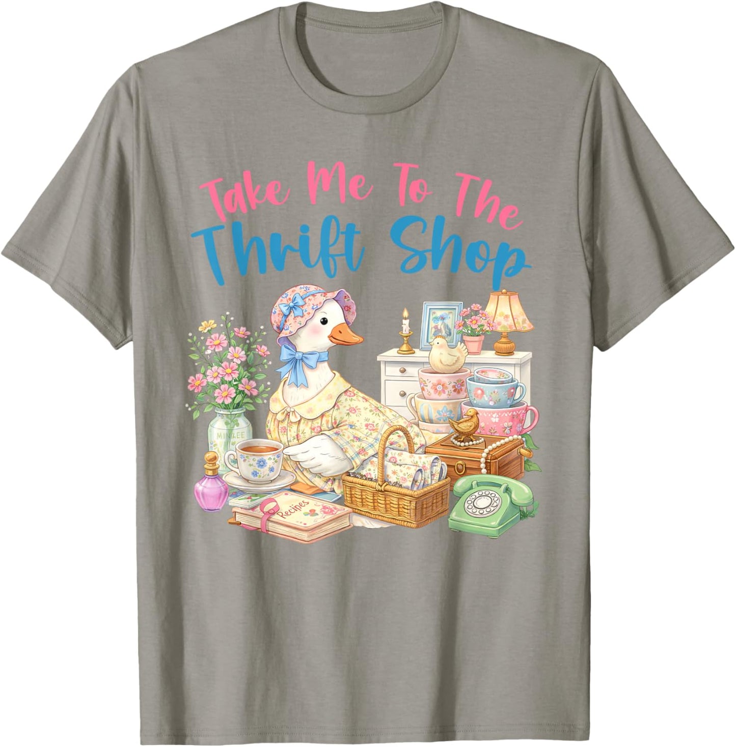 Take Me to The Thrift Shop Take Me Thrifting T-Shirt - T-Shirt | Sand