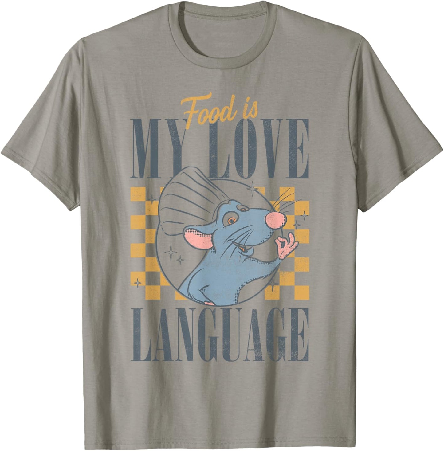 Disney Pixar Ratatouille Food is My Love Language Remy T-Shirt - T-Shirt | Sand