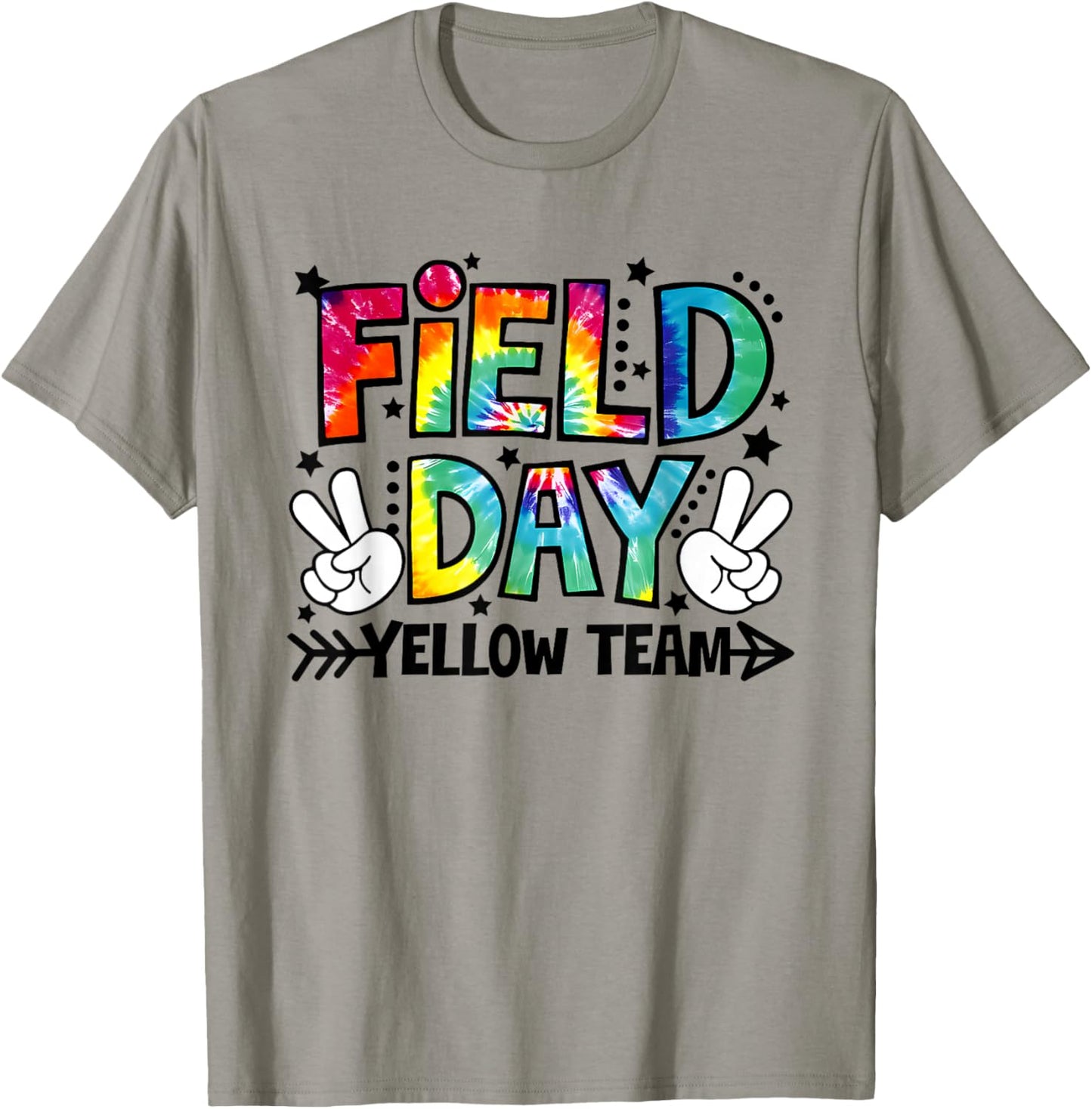Field Day Yellow Team Funny for Teacher Kids Field Day Games T-Shirt - T-Shirt | Sand
