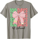 Coquette Bow 100 Days of School Teacher Kids 100th Day T-Shirt - T-Shirt | Sand