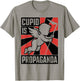 Cupid is Propaganda Funny Anti Valentine’s Day Men Women T-Shirt - T-Shirt | Sand