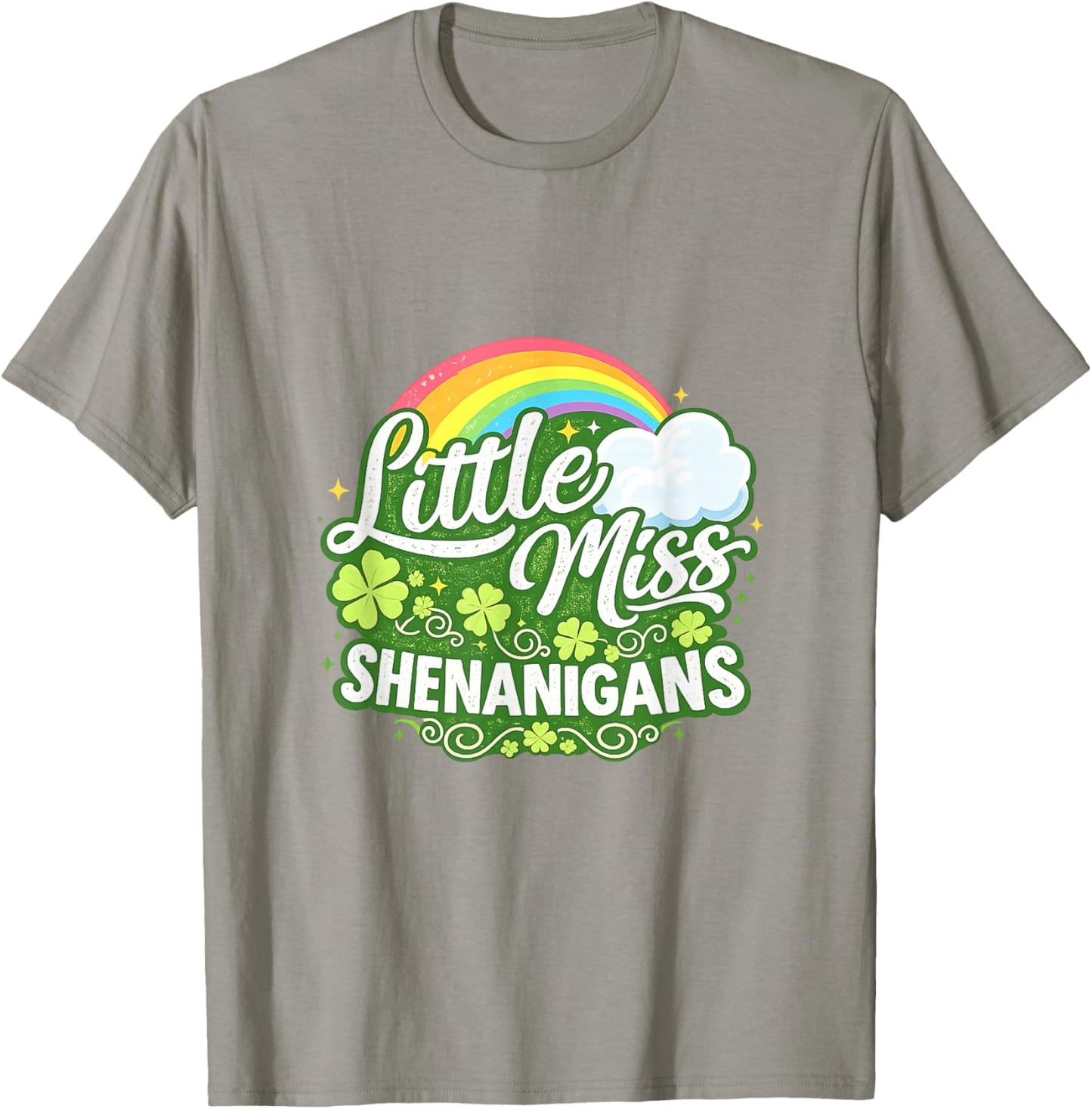 Little Miss Shenanigans St Patrick's Day Kids Girls Toddler T-Shirt - T-Shirt | Sand