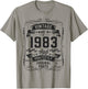 Vintage 1983 43yr 43rd Birthday Gifts 43 Years Old T-Shirt - T-Shirt | Sand