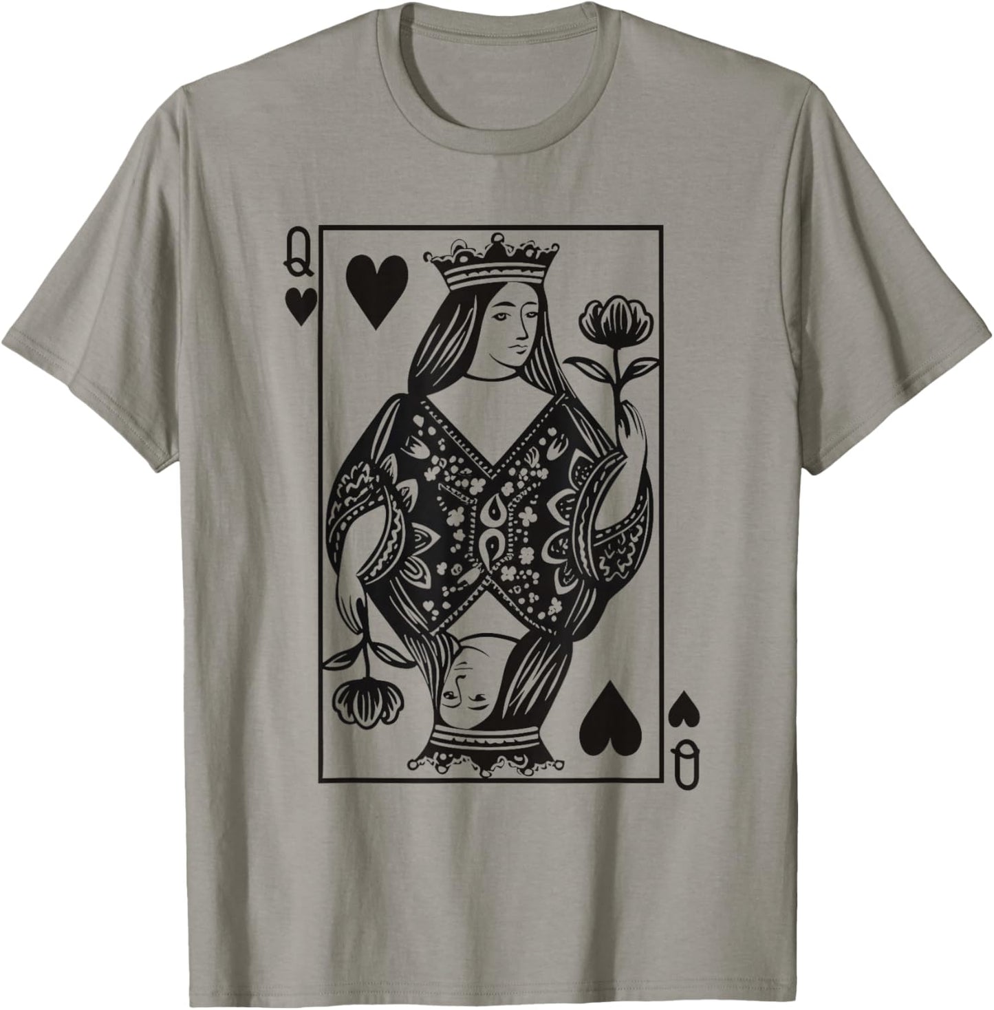Queen of Hearts Girl Valentine Toddler Girls Valentine's Day T-Shirt - T-Shirt | Sand