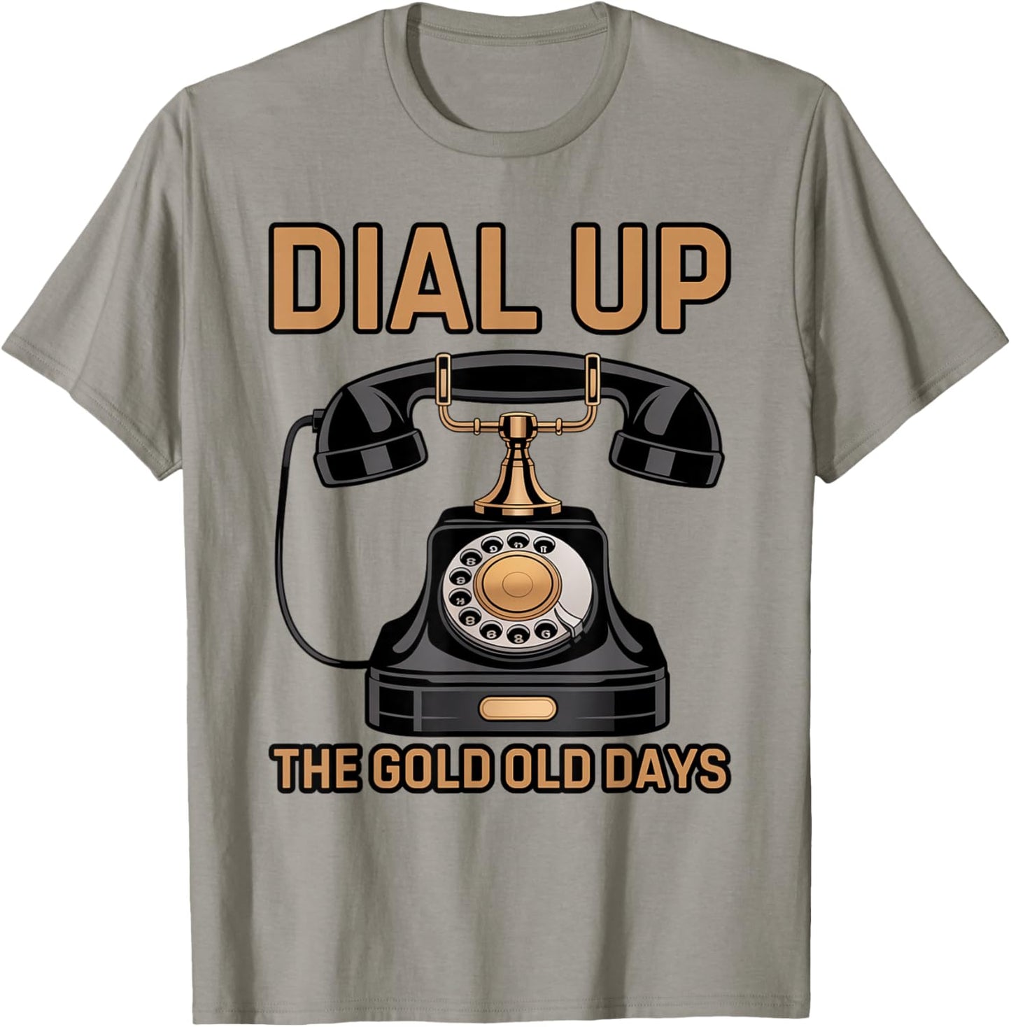Vintage Retro Rotary Dial Telephone T-Shirt - T-Shirt | Sand