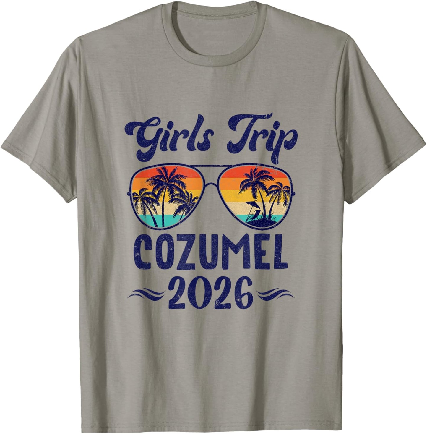 Cozumel Girls Trip Beach Vacation 2026 Matching Group T-Shirt - T-Shirt | Sand