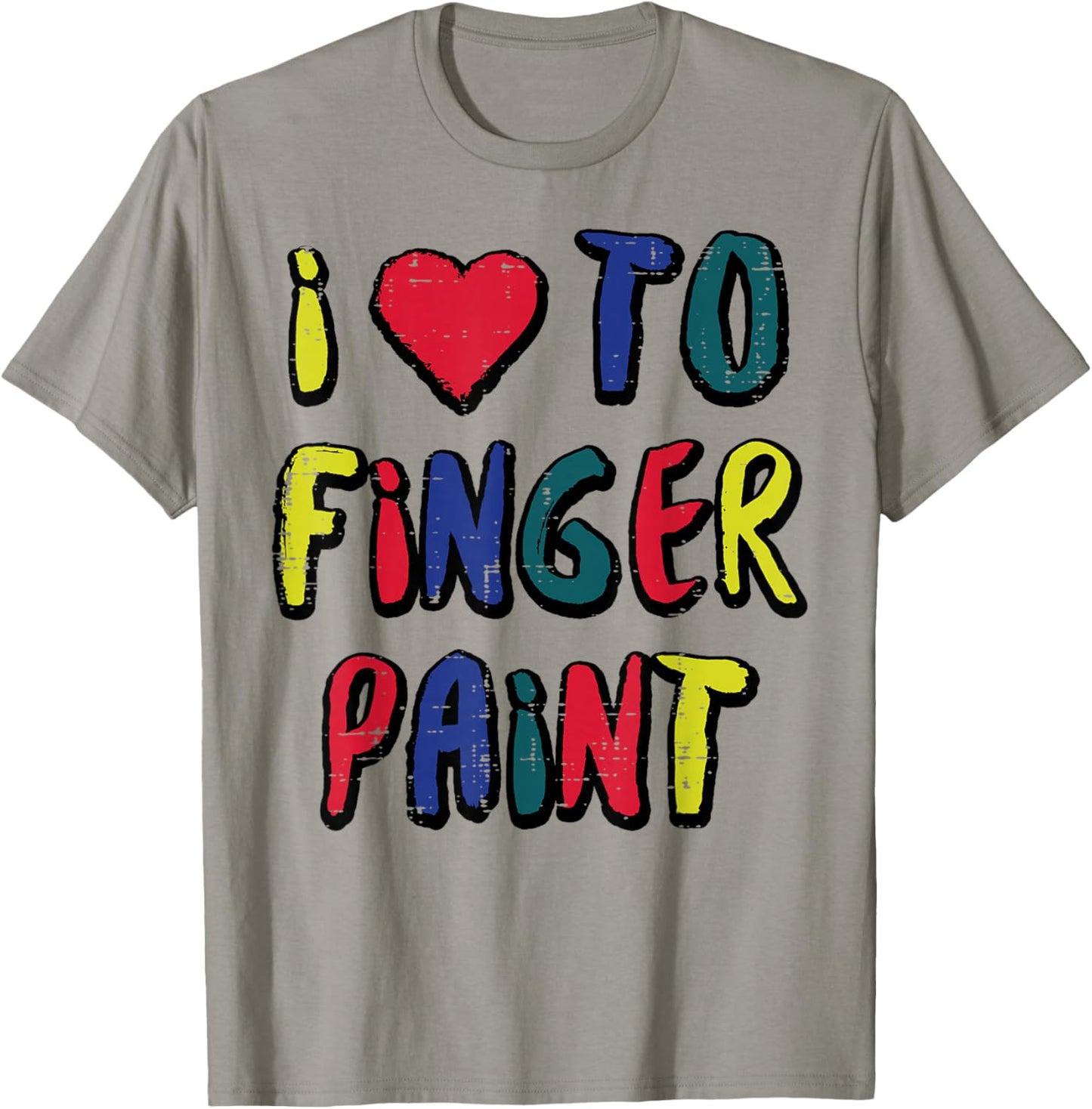 Valentines Day I Love to Finger Paint Matching Couples Men T-Shirt - T-Shirt | Sand