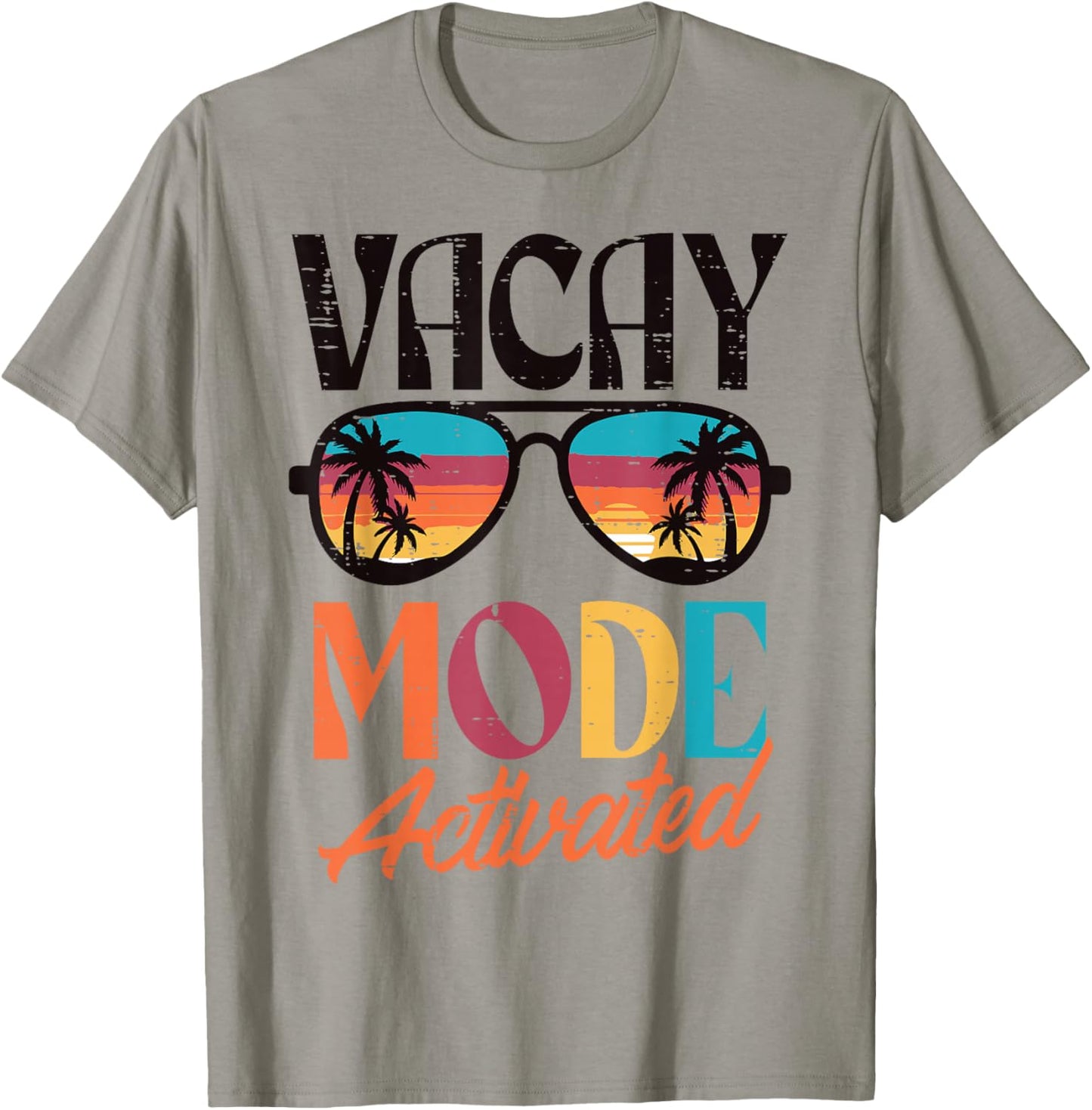 Vacation Vacay Mode Activated Palm Tree Summer Women Men Kid T-Shirt - T-Shirt | Sand