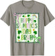 Bruh Happy St Patricks Day Kids Coquette Girls Bow Shamrock T-Shirt - T-Shirt | Sand