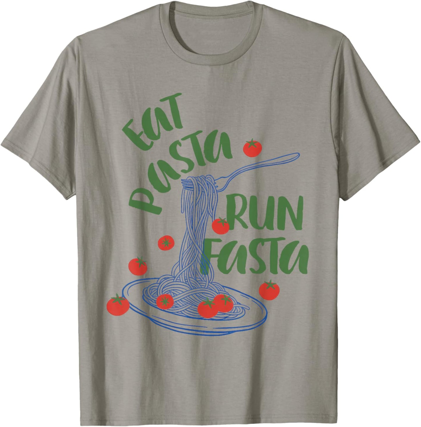 Pasta Lover Italian Cuisine Workout Eats Pasta Runs Fast T-Shirt - T-Shirt | Sand