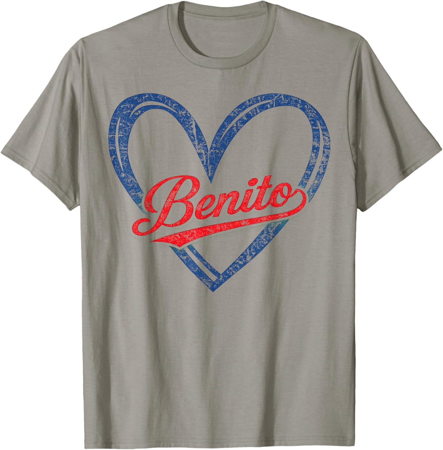 Vintage Benito High School Spirit Go Benito Love T-Shirt - T-Shirt | Sand