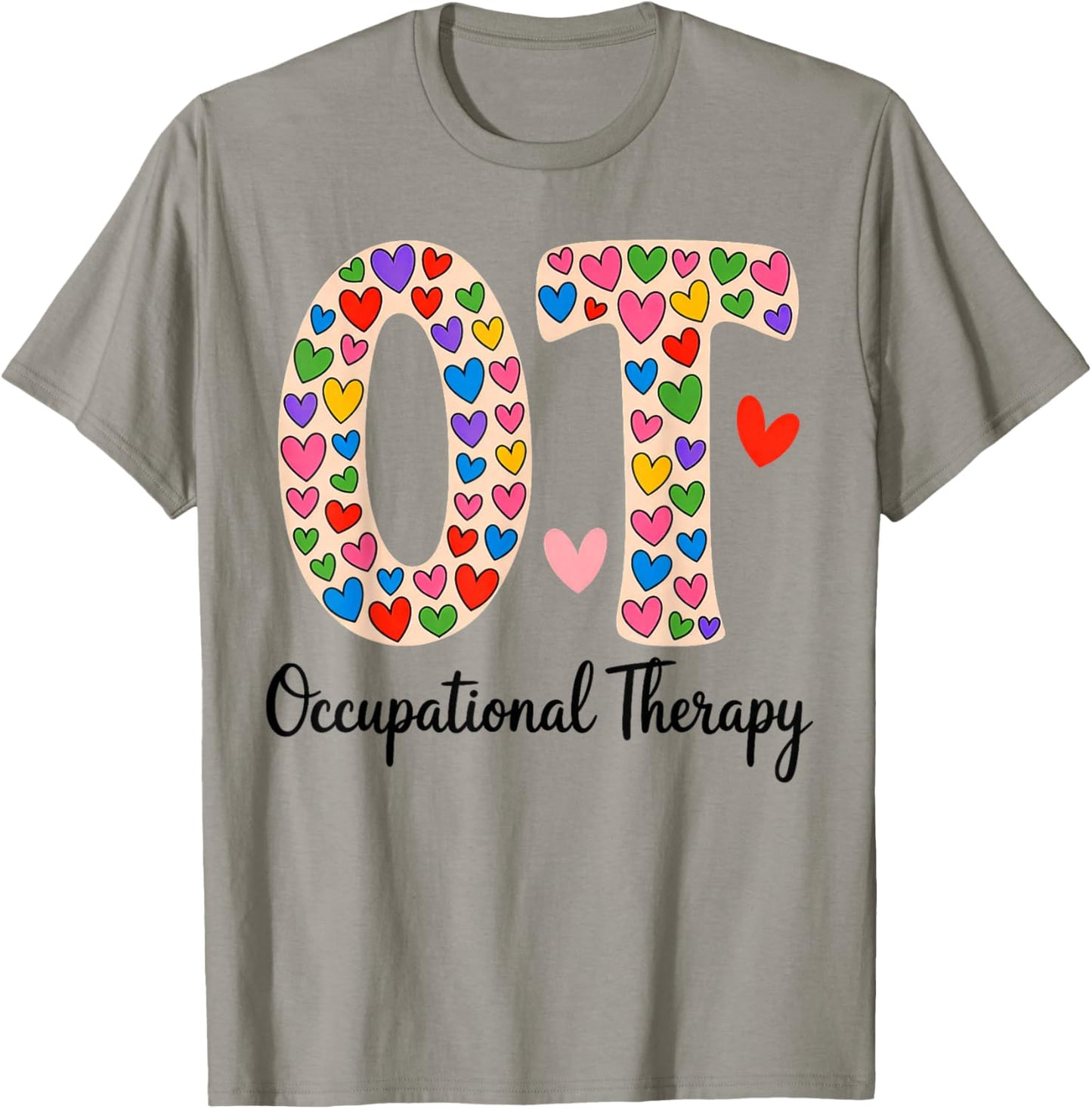 OT Occupational Therapy OT OTA Therapist Happy Valentine Day T-Shirt - T-Shirt | Sand