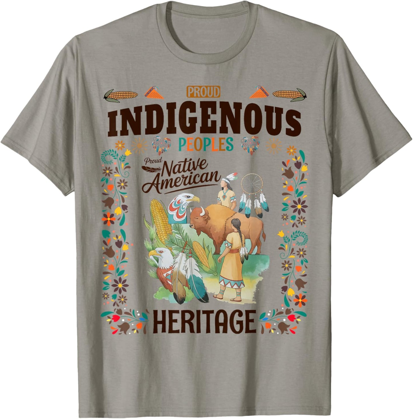Indigenous Peoples Women Idea Native American Heritage Month T-Shirt - T-Shirt | Sand