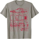 911 930 Classic Vintage Old Car USA Flag T-Shirt - T-Shirt | Sand