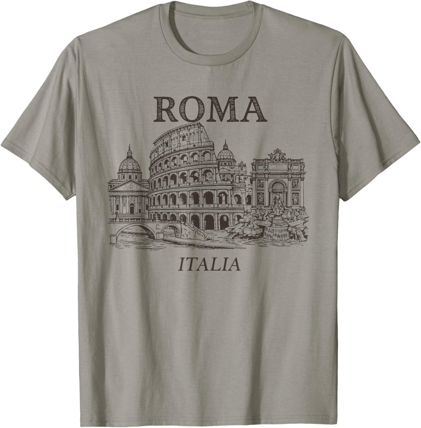 Rome Italy Retro Vintage Design Italian Men Women Kids T-Shirt - T-Shirt | Sand
