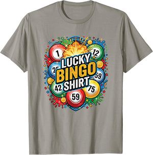 Lucky Bingo Game Player Quote This is My Lucky Bingo T-Shirt - T-Shirt | Sand