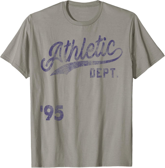 Trendy Apparel Athletic Department '95 Vintage Style Font T-Shirt - T-Shirt | Sand