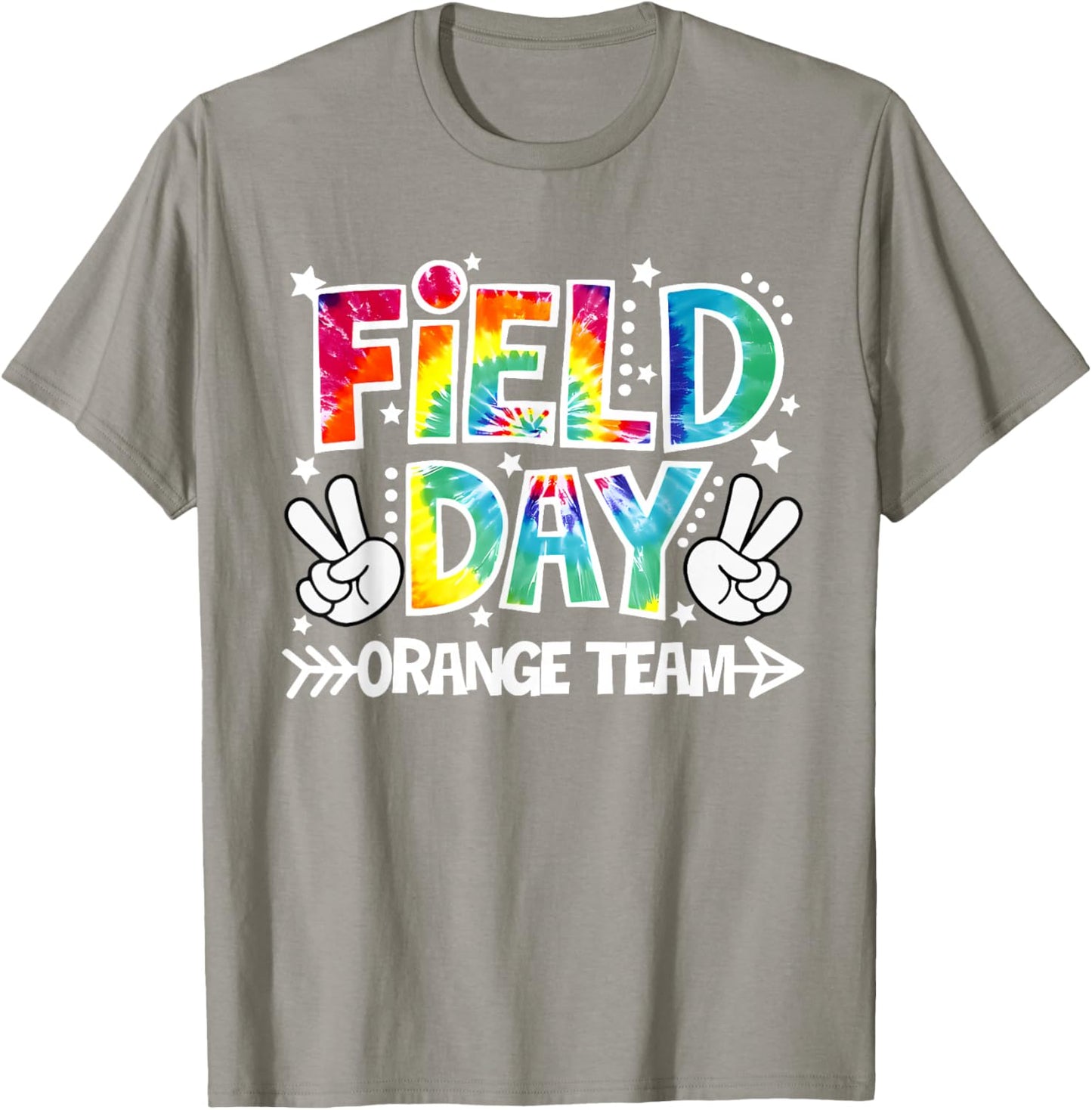 Field Day Orange Team Funny for Teacher Kids Field Day Games T-Shirt - T-Shirt | Sand