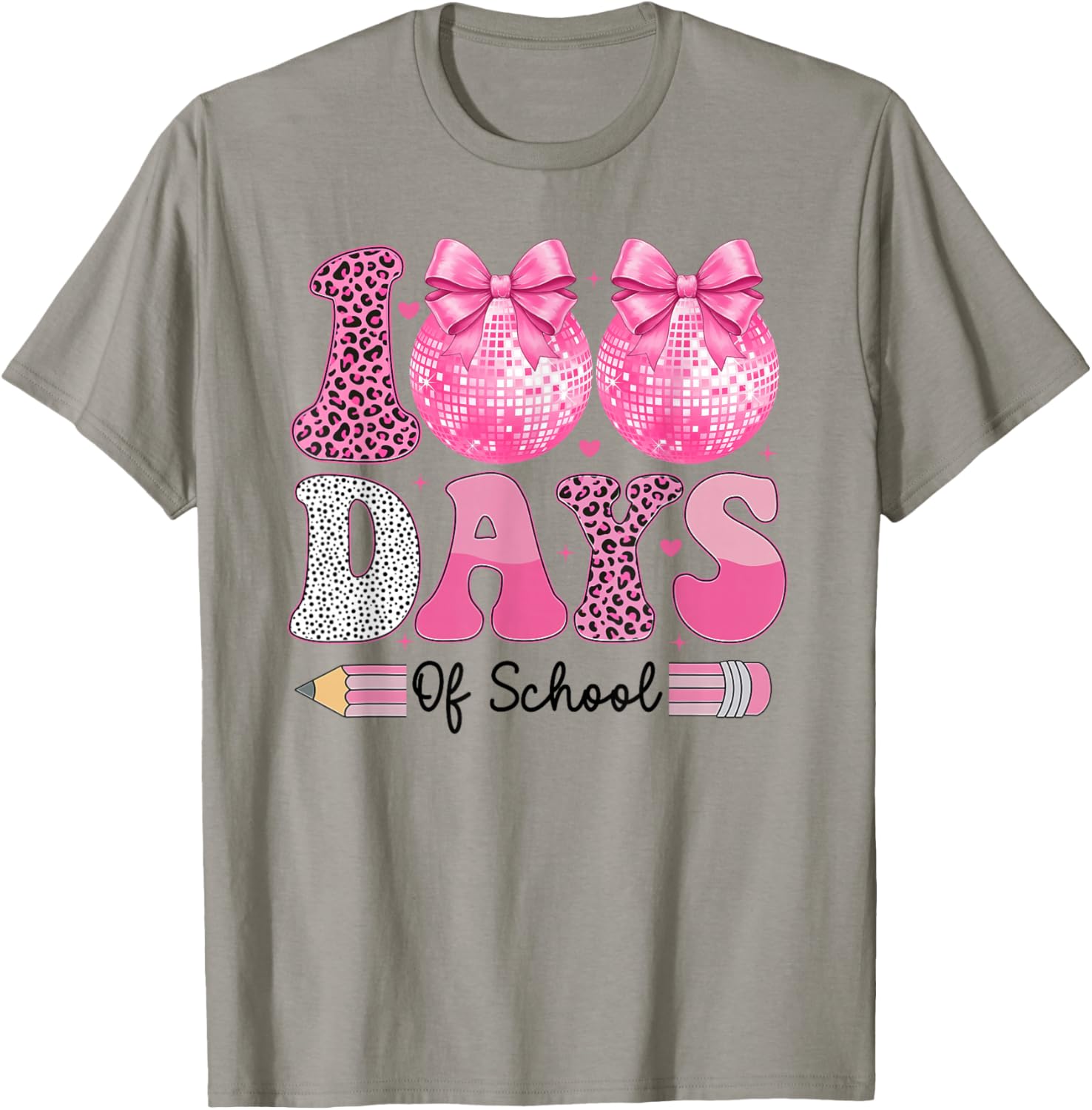 100 Days of School Teacher Girls Kids 100th Day of School T-Shirt - T-Shirt | Sand