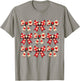 Valentines Day Hearts Coquette Bow Women Girls Boys T-Shirt - T-Shirt | Sand