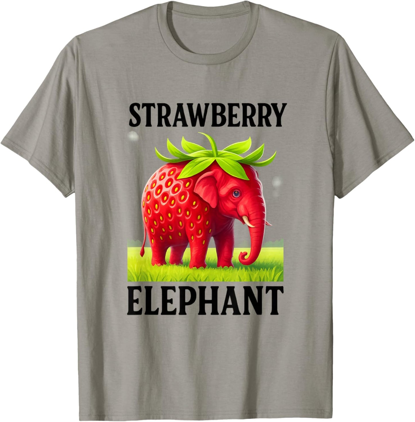 Funny Strawberry Elephant, Italian Brainrot Memes Elephants T-Shirt - T-Shirt | Sand