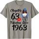 Chapter 63 Fabulous Since 1963 63rd Black Women Birthday T-Shirt - T-Shirt | Sand